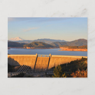 Shasta Lake Dam in Californië Briefkaart