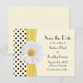 Shasta Madelief Polka Dot Bewaar de Datum Aankondi Save The Date (Voorkant / Achterkant)