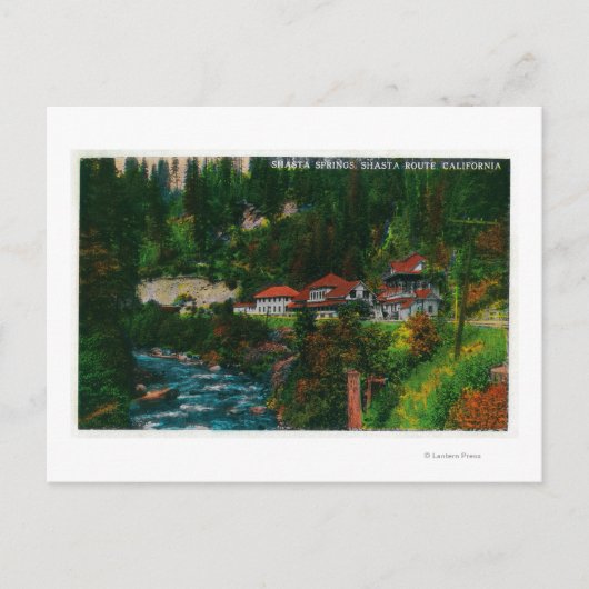 Shasta Springs op de Shasta RouteShasta, CA Briefkaart (Voorkant)