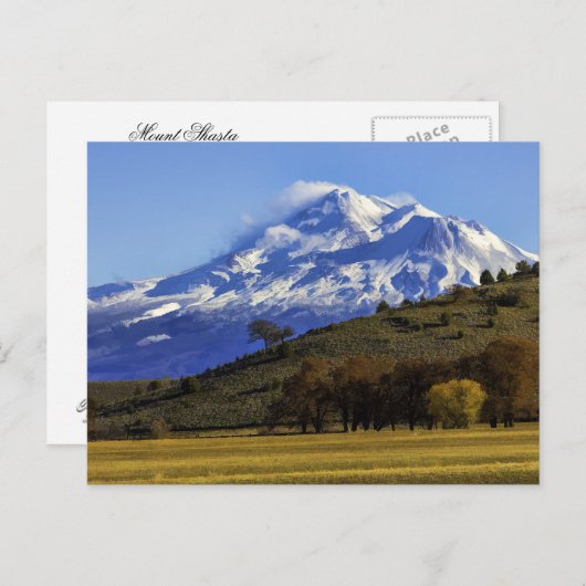 SHASTA-UITZICHT BRIEFKAART (Voorkant / Achterkant)