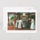 Shasta Water Drink fontain Scene Briefkaart (Voorkant / Achterkant)