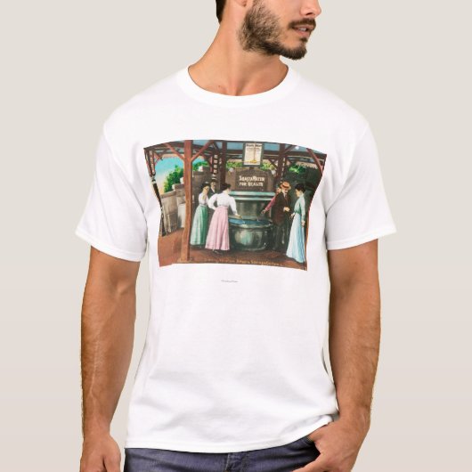 Shasta Water Drink fontain Scene T-shirt (Voorkant)