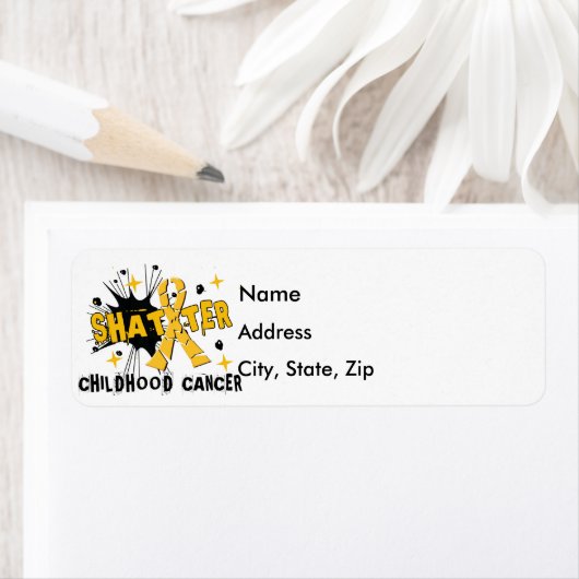 Shatter Childhood Cancer Etiket (Insitu)