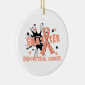 Shatter Endometrial Cancer Keramisch Ornament (Rechts)