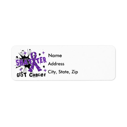 Shatter GIST Cancer Etiket (Voorkant)