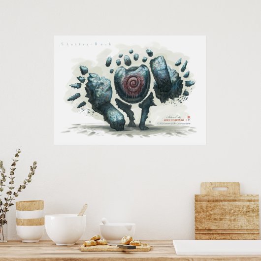 Shatter Rock Poster (Keuken)