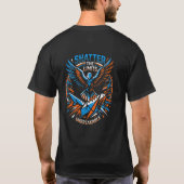 Shatter The Limits T-shirt Motiverende Adelaar Gra (Achterkant)