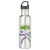 Shatter the Stigma - Geestelijke Gezondheid Waterf Waterfles (Voorkant)