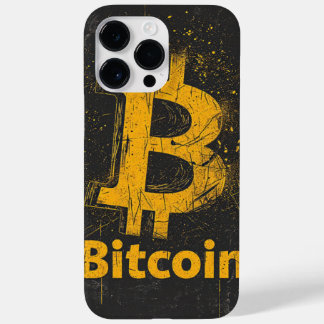 Shattered Bitcoin Logo Crypto Blockchain Design Case-Mate iPhone 14 Pro Max Hoesje