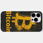 Shattered Bitcoin Logo Crypto Blockchain Design Case-Mate iPhone Case (Achterkant (horizontaal))