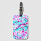 Shattered Blossom Een kleurrijk lichtontwerp Bagagelabel (Voorkant (verticaal))