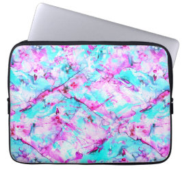 Shattered Blossom Een kleurrijk lichtontwerp Laptop Sleeve
