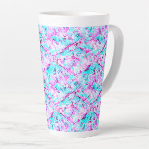 Shattered Blossom Een kleurrijk lichtontwerp Latte Mok