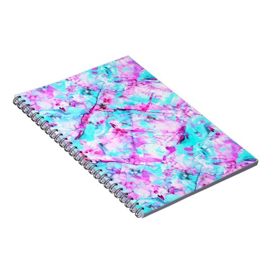 Shattered Blossom Een kleurrijk lichtontwerp Notitieboek (Rechterzijde)