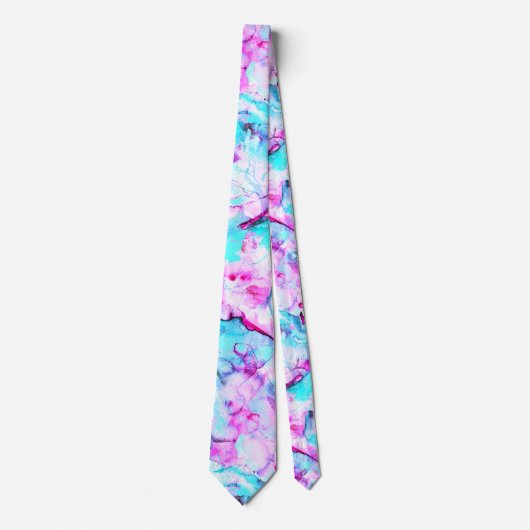 Shattered Blossom Een kleurrijk lichtontwerp Stropdas (Voorkant)