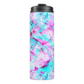 Shattered Blossom Een kleurrijk lichtontwerp Thermosbeker (Voorkant)