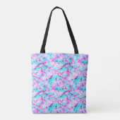 Shattered Blossom Een kleurrijk lichtontwerp Tote Bag (Achterkant)