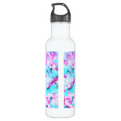 Shattered Blossom Een kleurrijk lichtontwerp Waterfles (Achterkant)