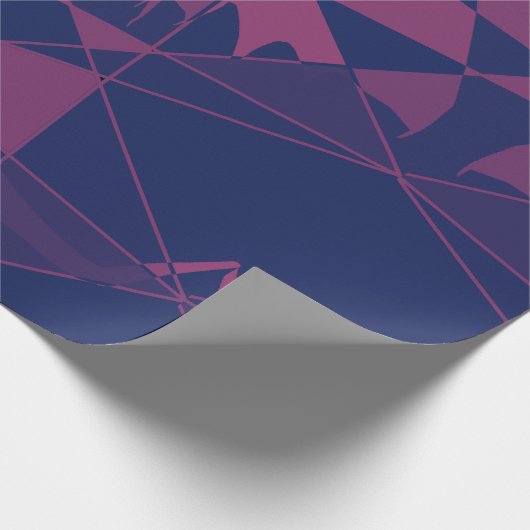 Shattered Blue Red  Cadeaupapier (Hoek)