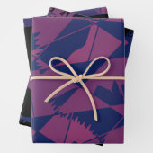 Shattered Blue Red Chinese dragon Inpakpapier Vel (In situ)