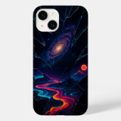 Shattered Glass Galaxy Illusion iPhone Case (Achterkant)