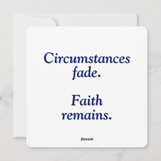 Shattered Hourglass: Een boodschap van geloof Feestdagenkaart (Achterkant)