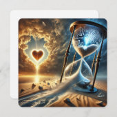 Shattered Hourglass: Een boodschap van geloof Feestdagenkaart (Voorkant / Achterkant)