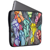 Shattered Light: Geïnspireerd Abstract Laptop Sleeve (Voorkant Rechts)