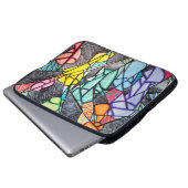 Shattered Light: Geïnspireerd Abstract Laptop Sleeve (Voorkant onderkant)
