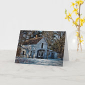 "Shattered Past" Kerstkaart Kaart (Gele Bloem)