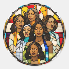 Shattered Plafonds & Glas in lood Dreams Ronde Sticker