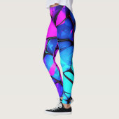Shattered Prism: Levendige Abstracte Leggings (Links)