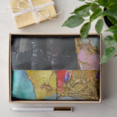 Shattered Queen Abstracte Kunst Vrouwen Geschieden Tissuepapier (Geschenk)