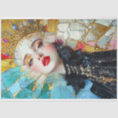 Shattered Queen Abstracte Kunst Vrouwen Geschieden Tissuepapier (Voorkant)