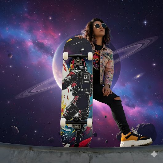 Shattered Reality - Artistiek Astronaut Persoonlijk Skateboard