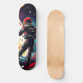 Shattered Reality - Artistiek Astronaut Persoonlijk Skateboard (Voorkant)