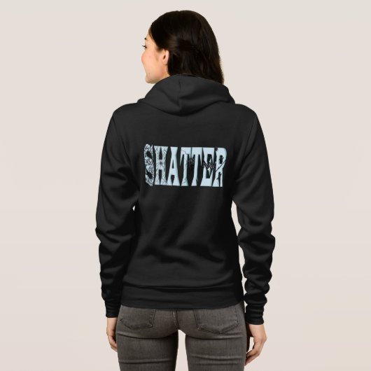 ​Shattered Reality - Creative Digital art Hoodie (Achterkant volledig)