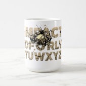 Shattered Rock Text Urban Grunge Art Koffiemok (Center)