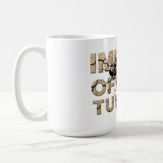 Shattered Rock Text Urban Grunge Art Koffiemok (Links)