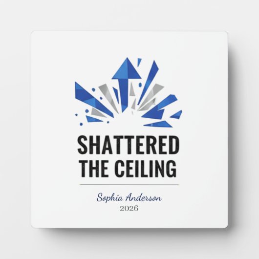 Shattered The Ceiling | Personalized Fotoplaat (Voorkant)