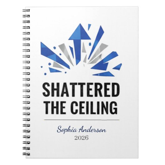 Shattered The Ceiling | Personalized Notitieboek (Voorkant)