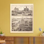 Shattuck School, Faribault Willis Hall, Minnesota Canvas Afdruk (Insitu (Woonkamer))