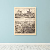 Shattuck School, Faribault Willis Hall, Minnesota Canvas Afdruk (Insitu (Houten vloer))