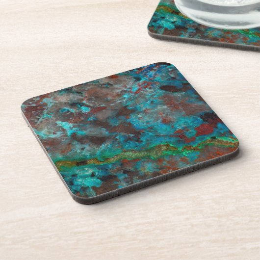 Shattuckite Bier Onderzetter (Linkerzijde)