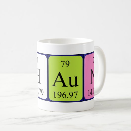 Shaun periodieke lijstnaam mok (Voorkant rechts)