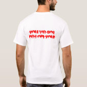Shaun van de doden "Je hebt rood op je". T-shirt (Achterkant)