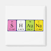 Shauna periodieke table name magnet (Voorkant)