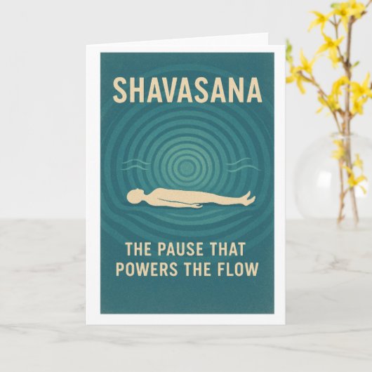 Shavasana Kaart (Gele Bloem)