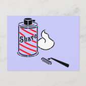 Shave Cream en Razor Briefkaart (Voorkant)