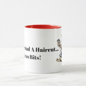 Shave en een haar knippen twee bits. Barberse Mok (Midden)